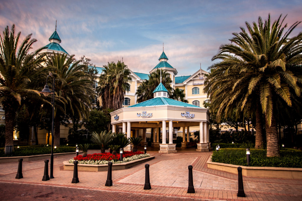The Ridge Casino's main entrance